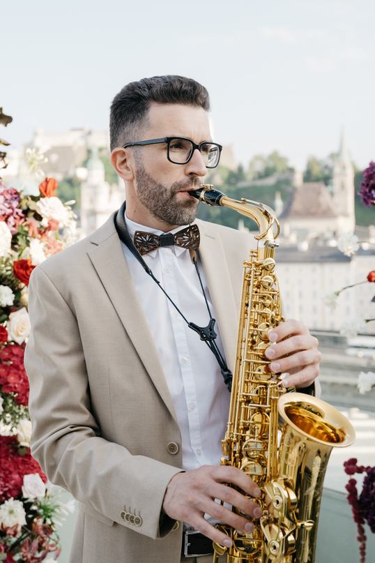 Fabian Heis am Saxophon